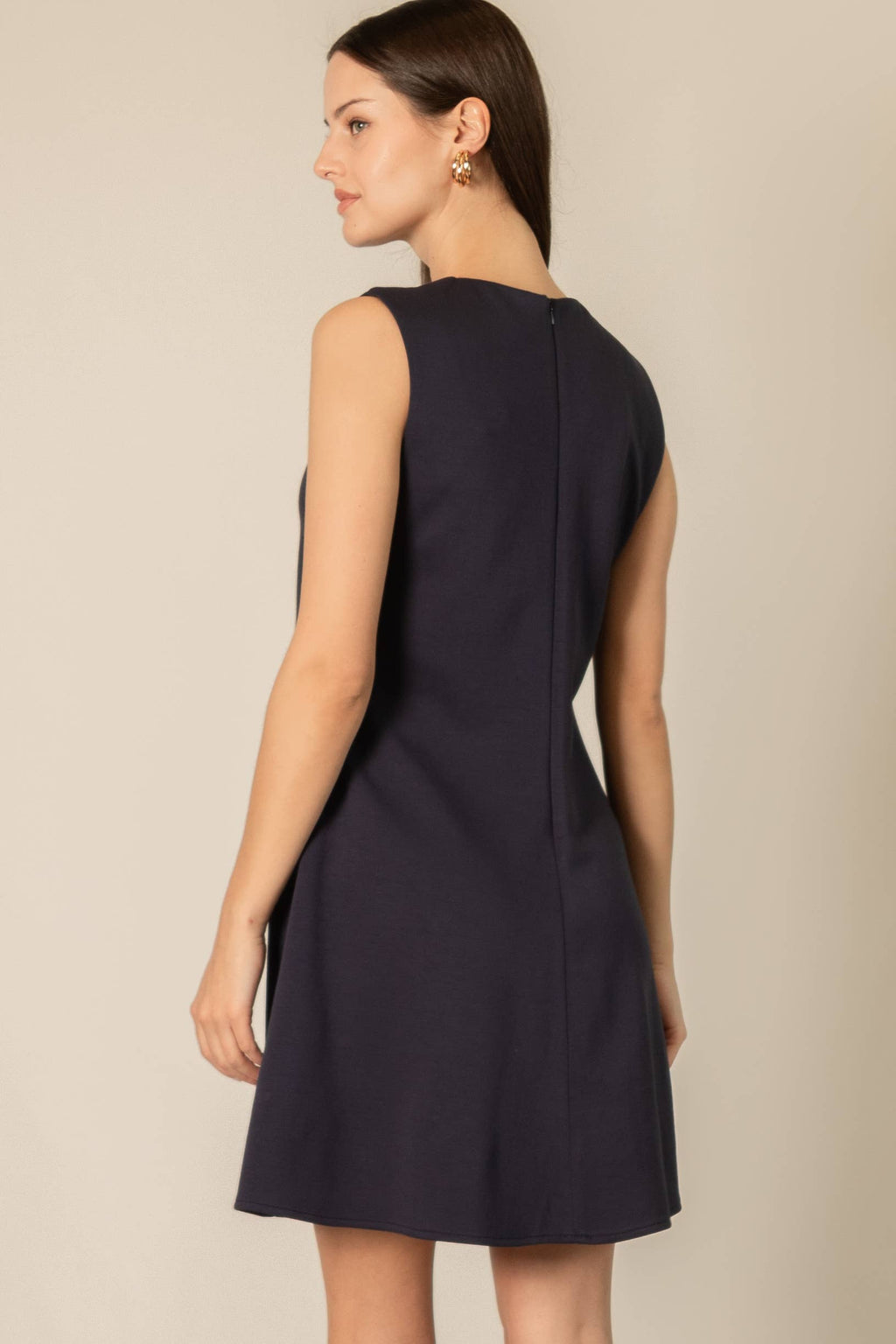 Black Modal Flared Dress