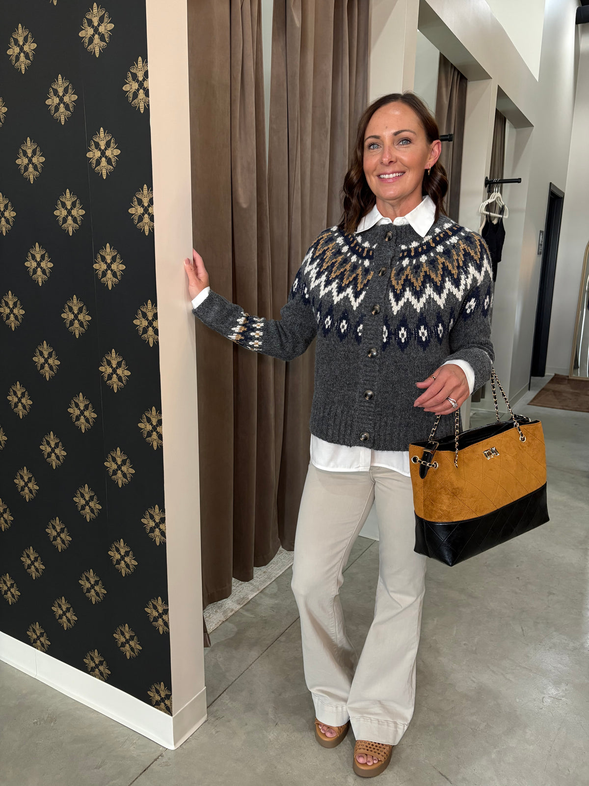 Alina Grey Media Cardigan