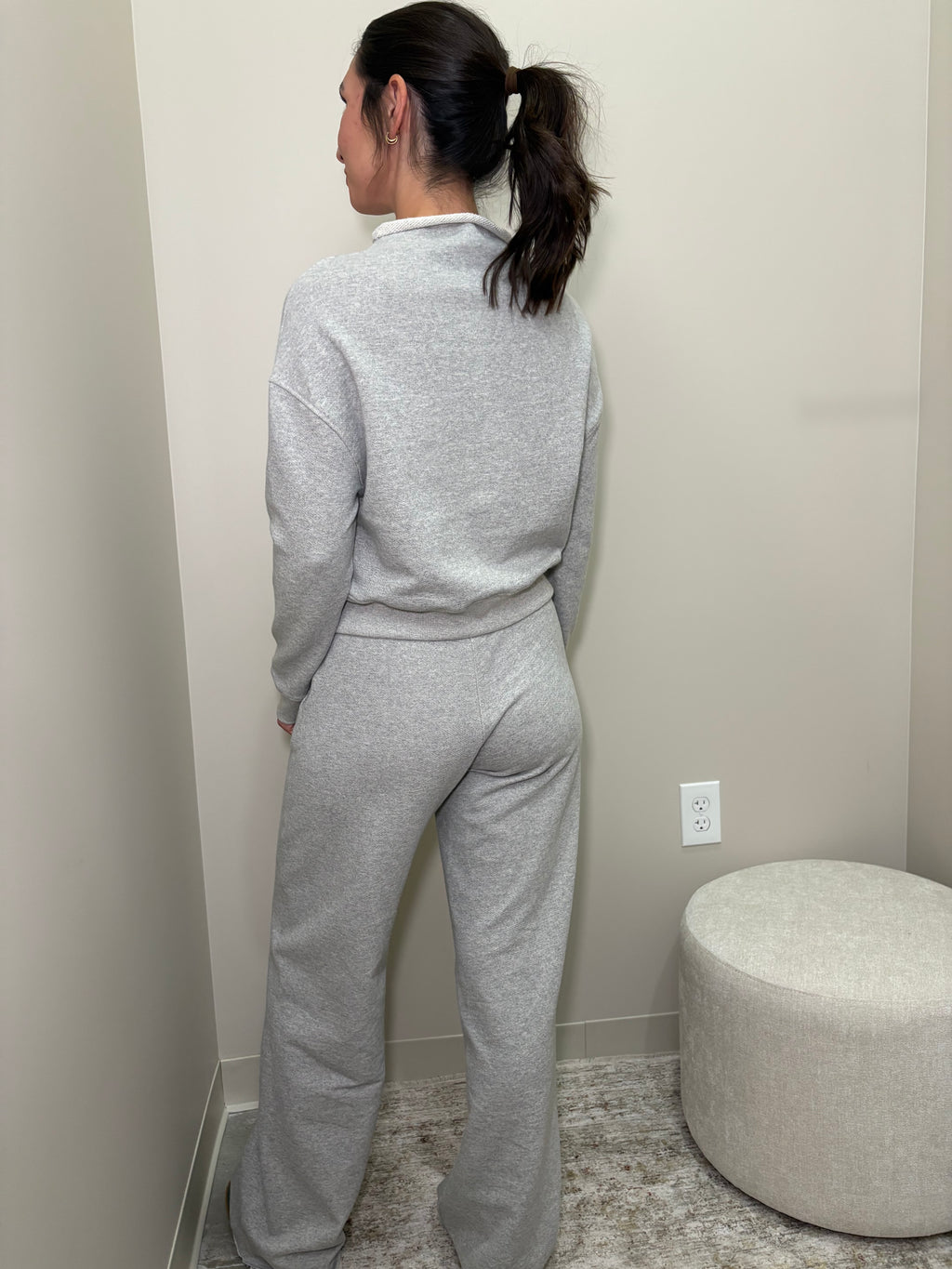 Leni Pull on Pant-Heather Grey