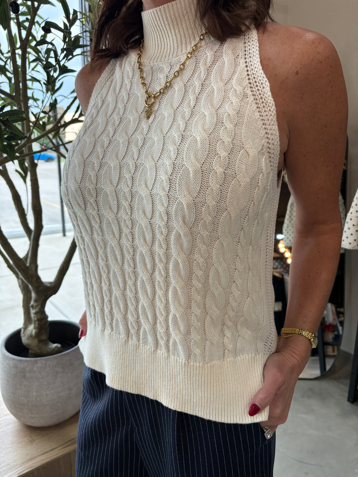 Lana Cream Lightweight Knit