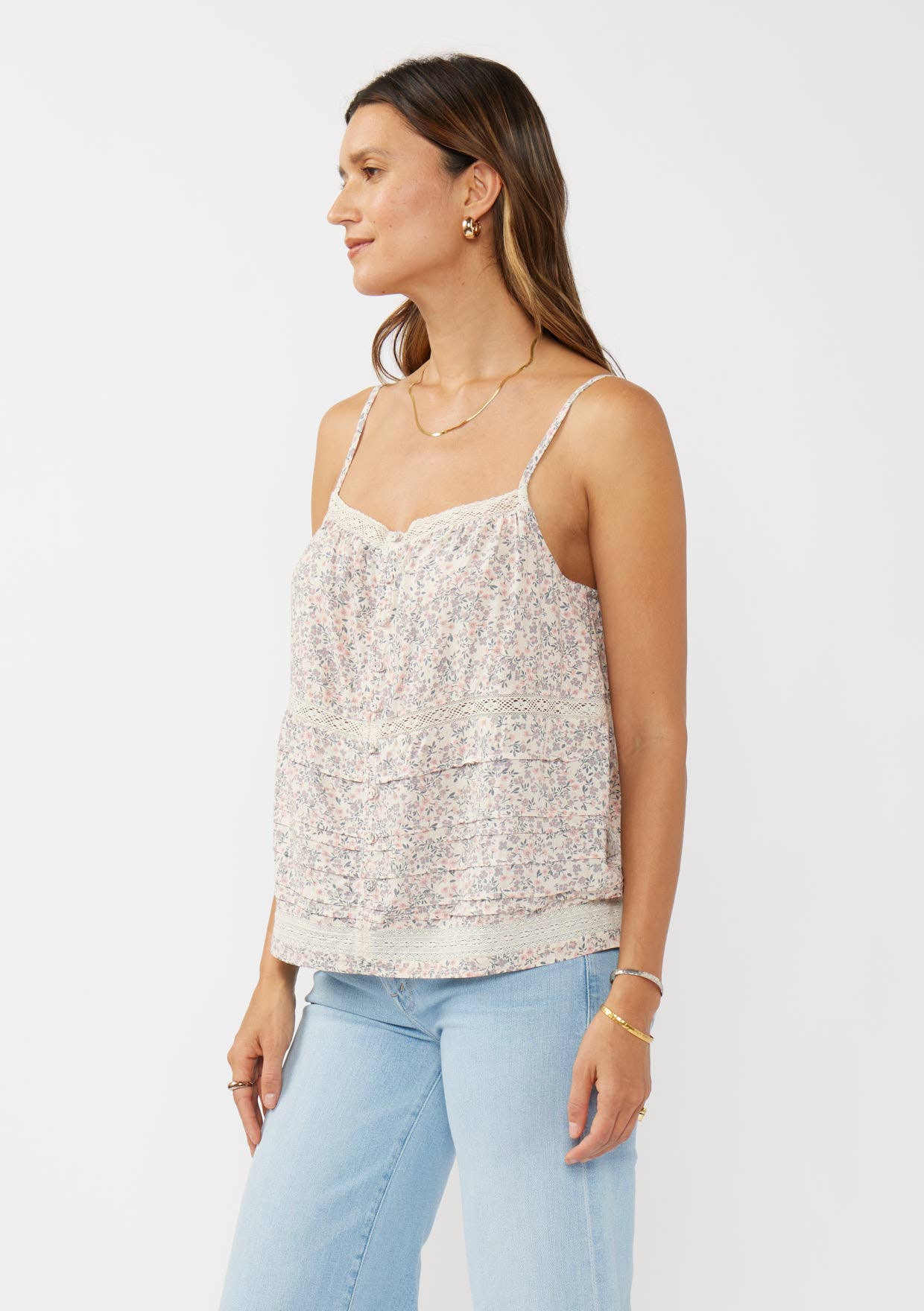 Floral Spaghetti Tank