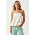 Off White Cami with Bubble Hem