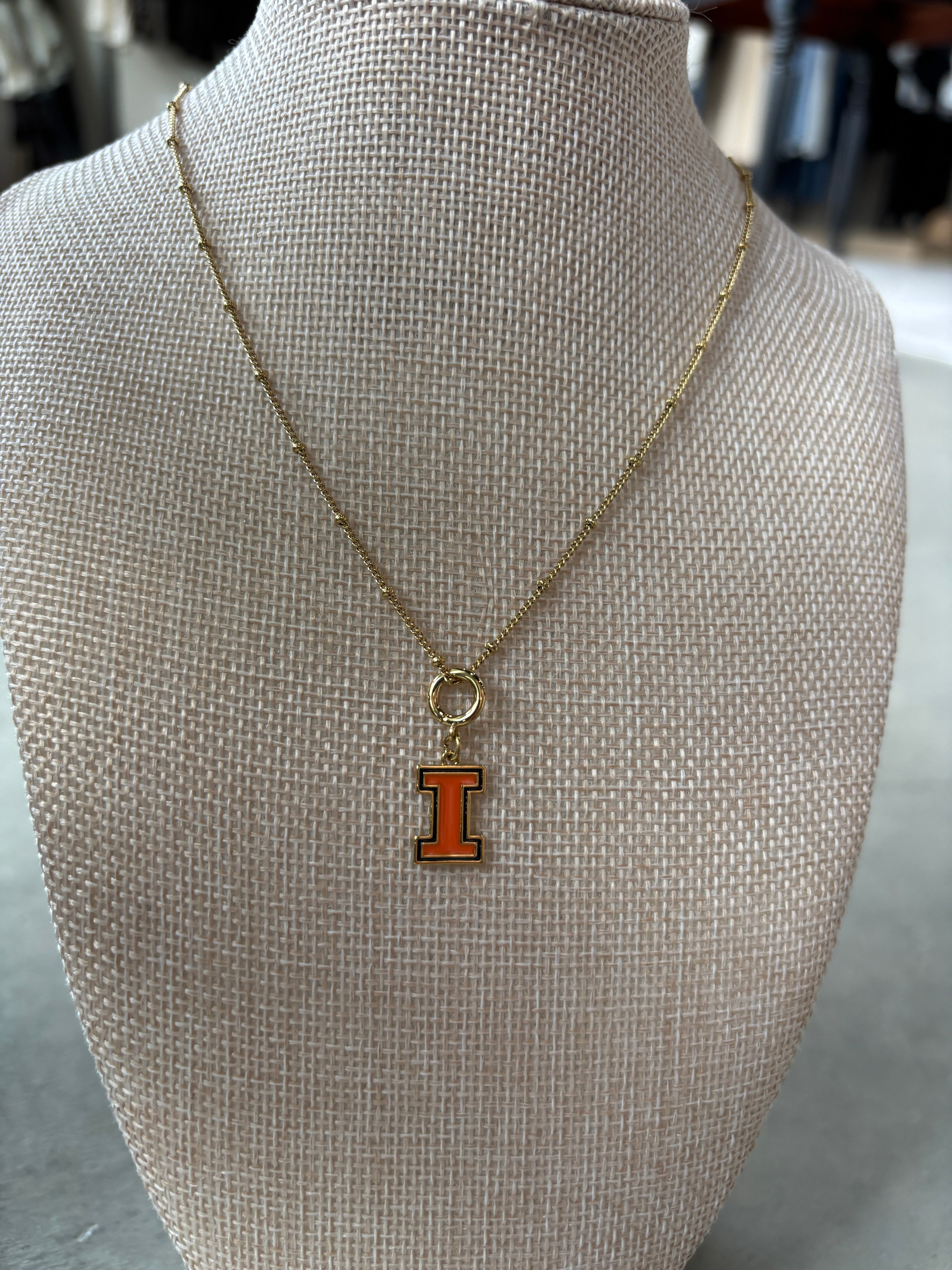 University of Illinois Charm Necklace