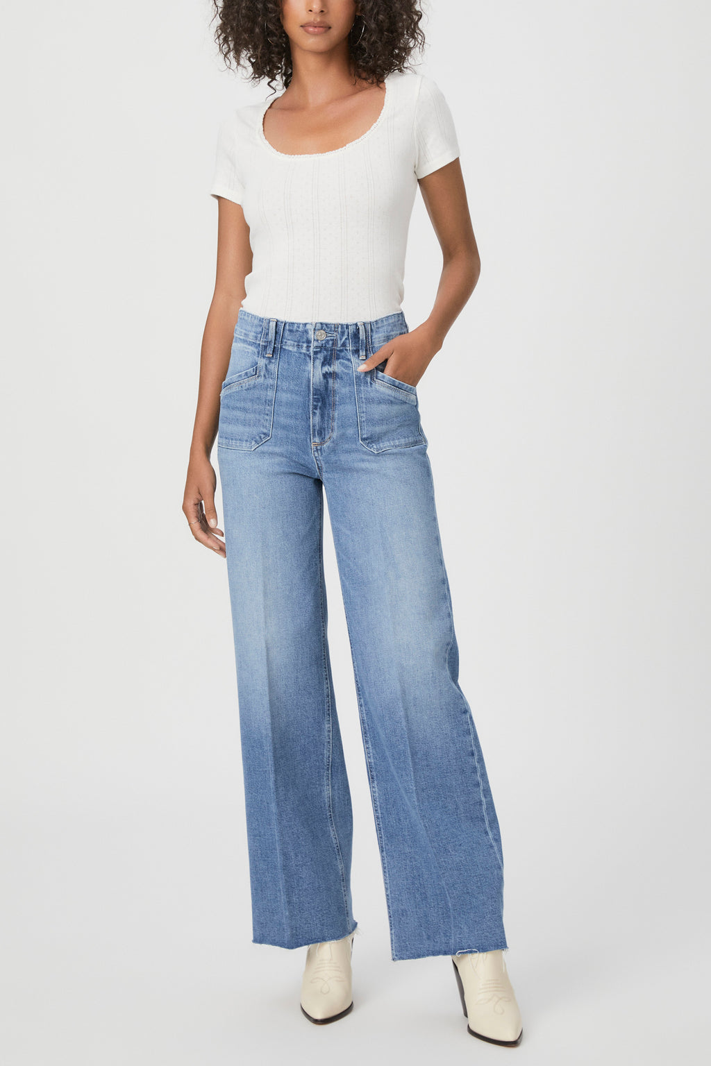 Anessa 31" W/ Utility Pockets + Raw Hem - Viva