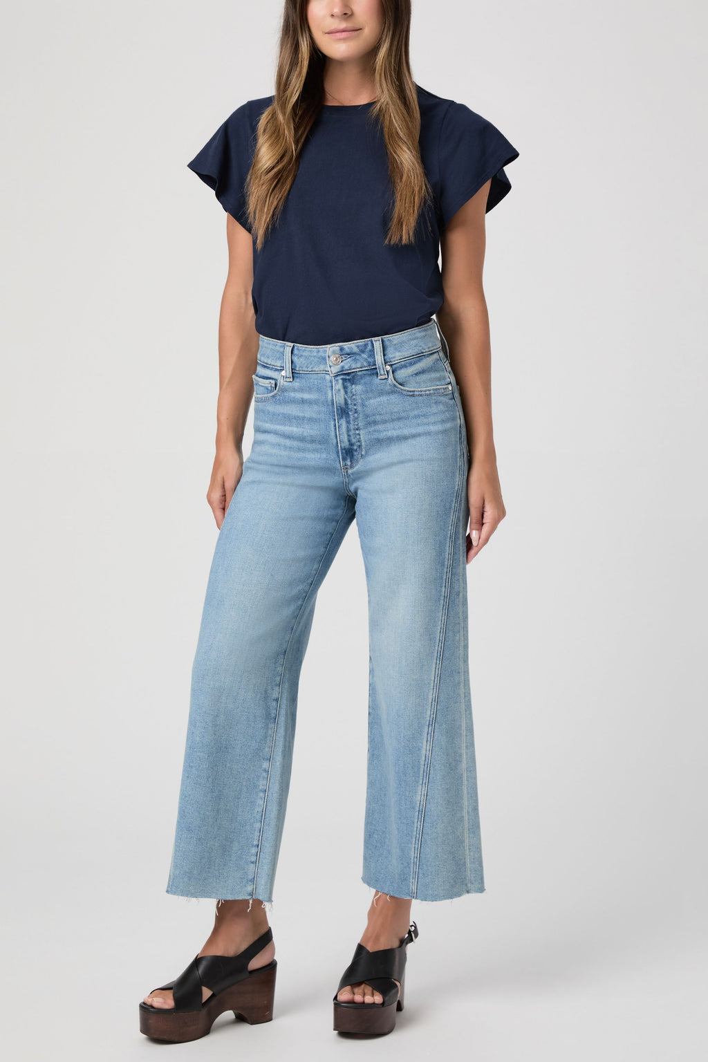 Anessa W/ Twisted Outseam Panel + Raw Hem - Explorer