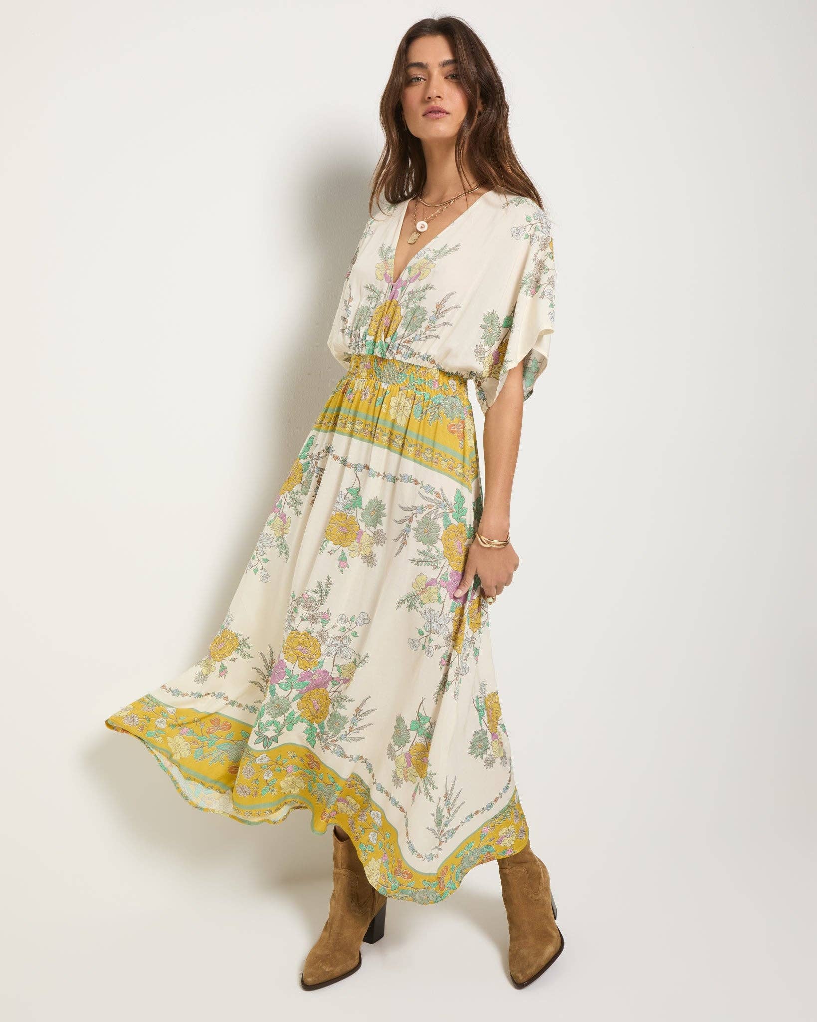 Topanga Printed Midi Dress