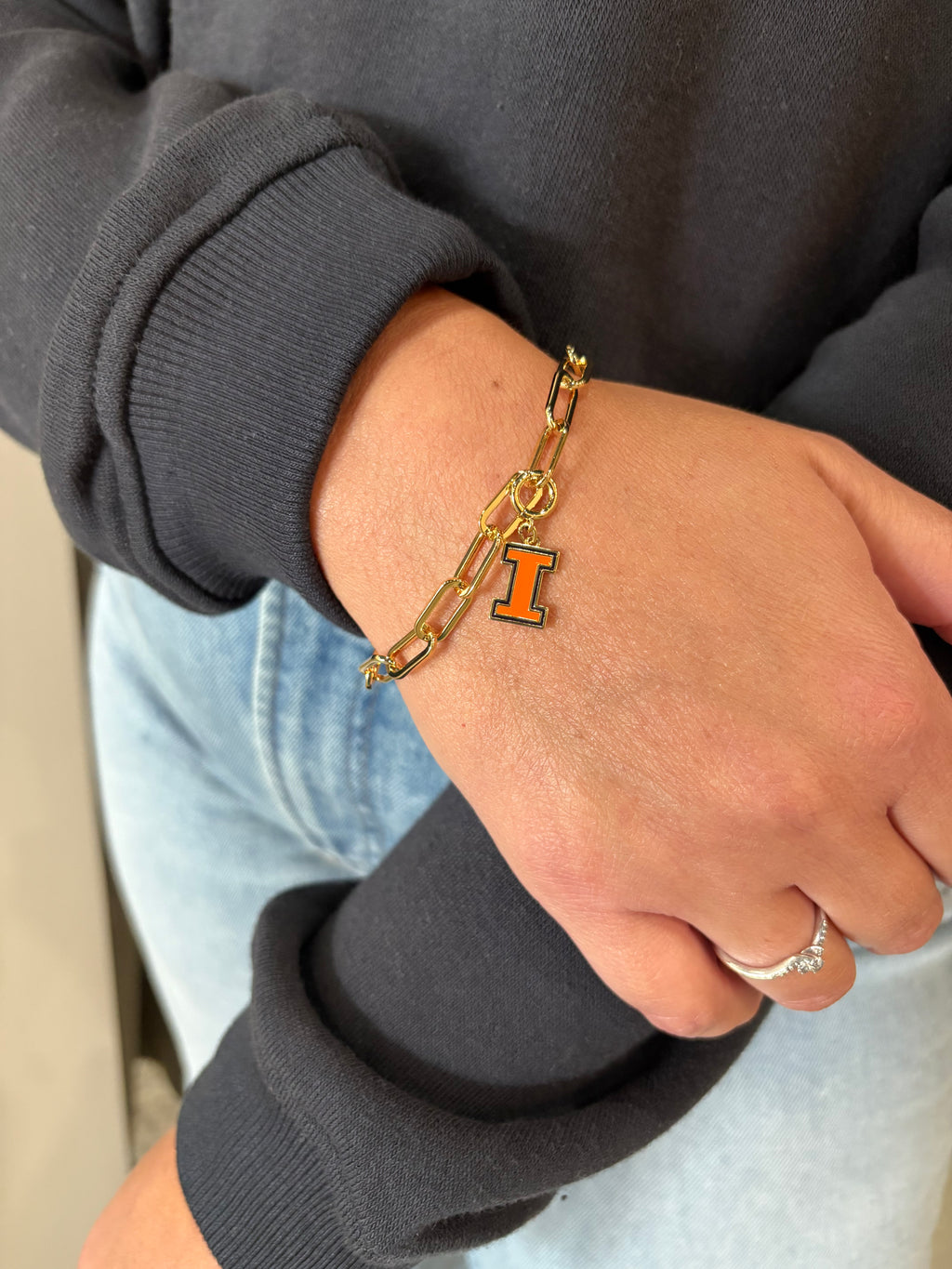University of Illinois Charm Bracelet
