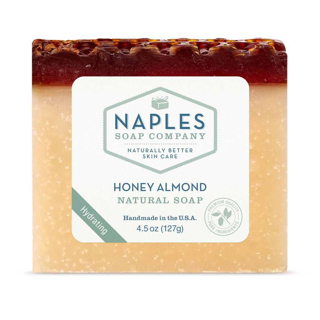 Honey Almond Natural Bar Soap for Face and Body