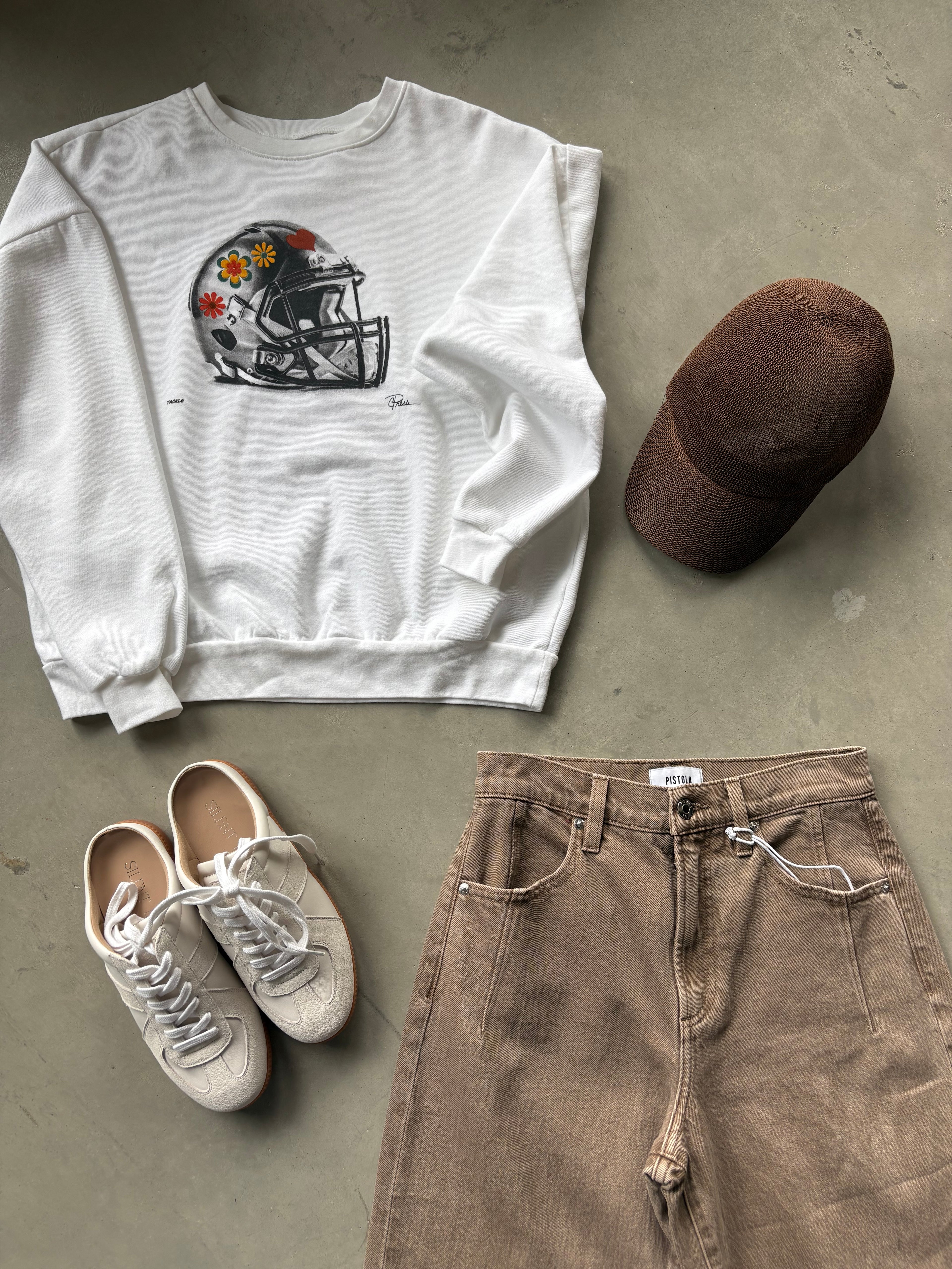 Cozy Tackle Football Graphic Sweatshirt