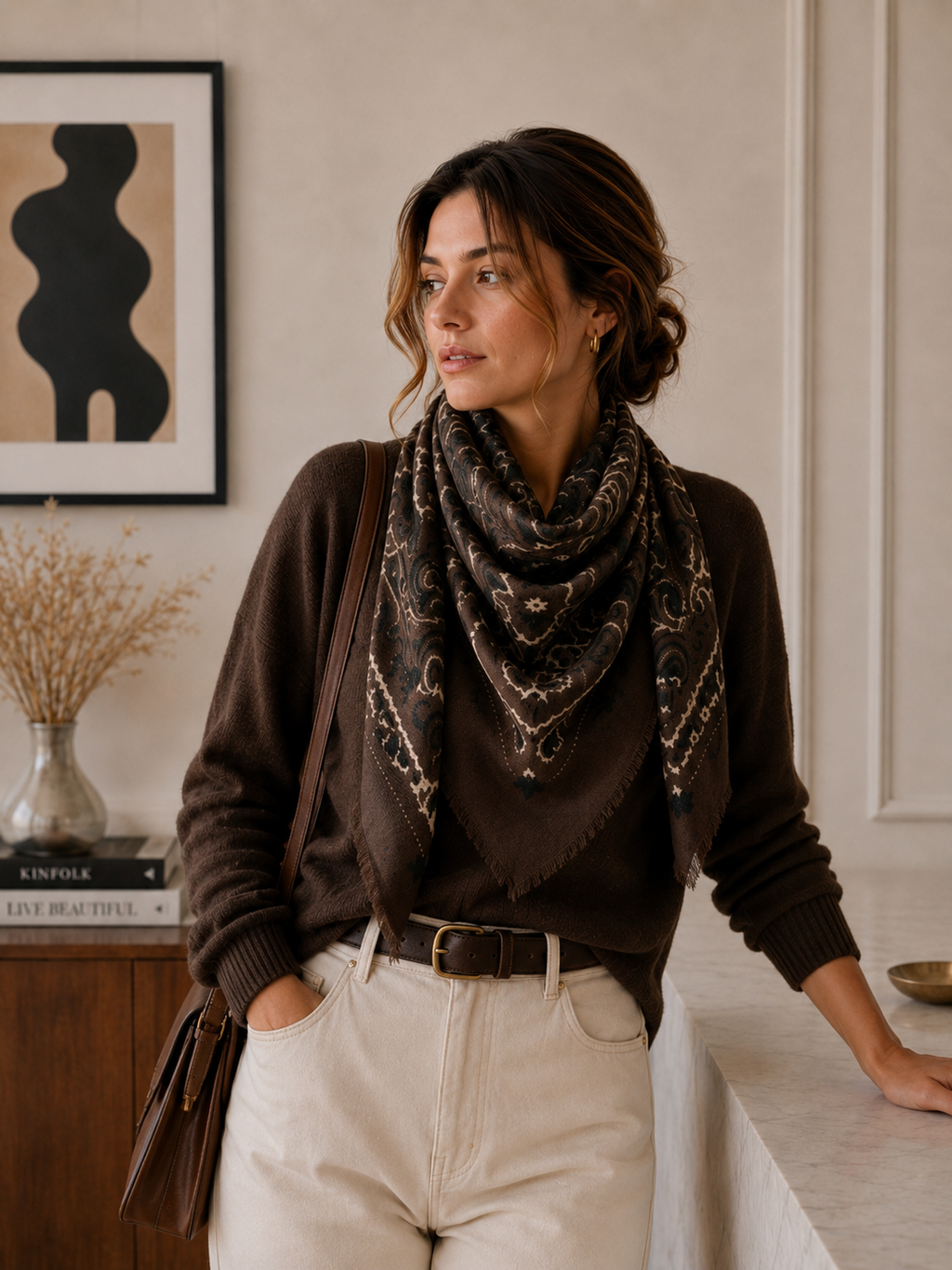 Large Woolen Square Bandana