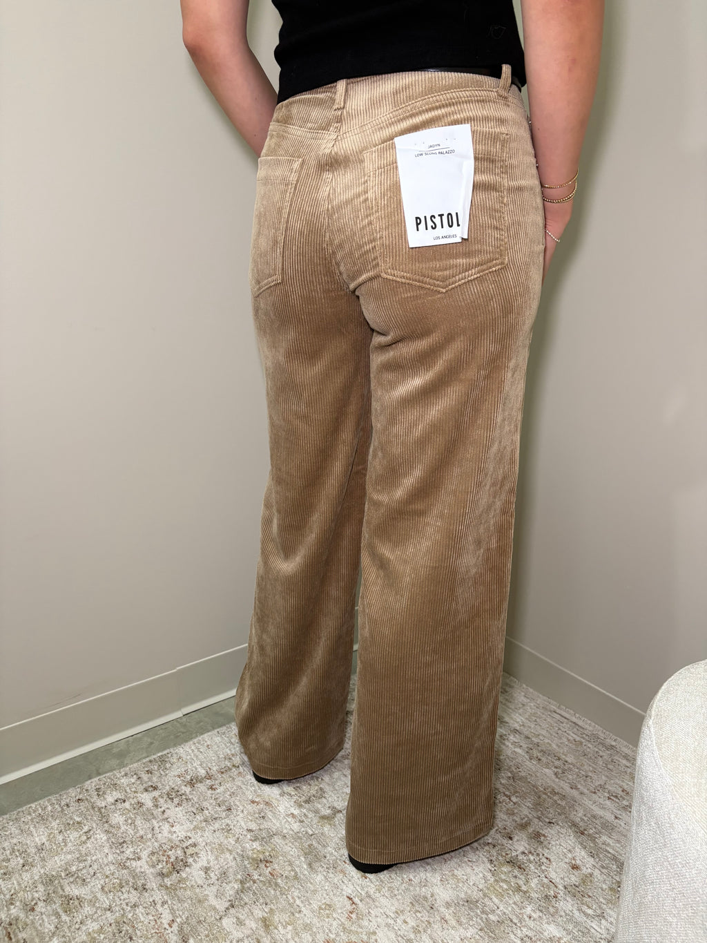 Jadyn Palazzo Camel Corduroy