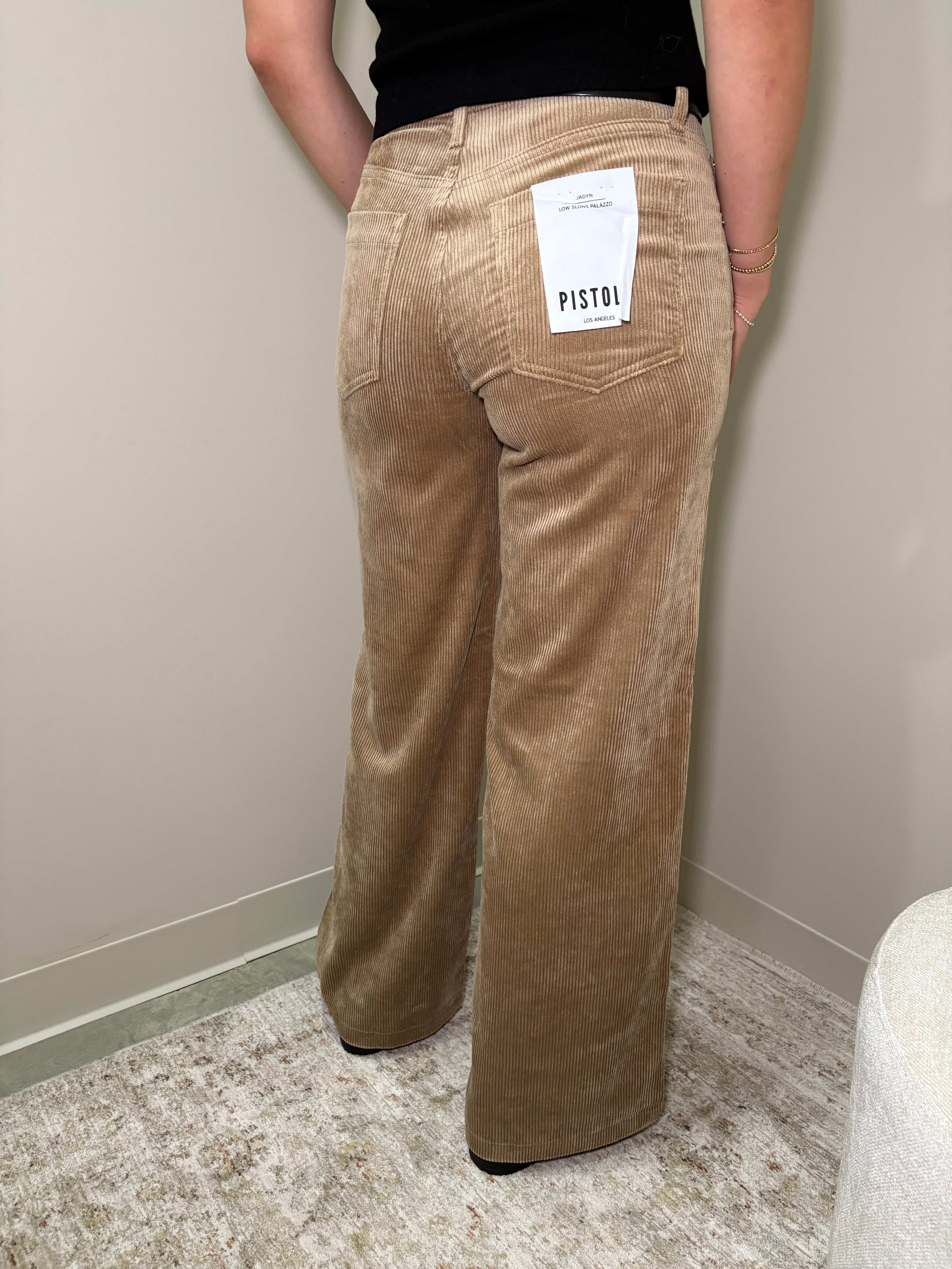 Jadyn Palazzo Camel Corduroy