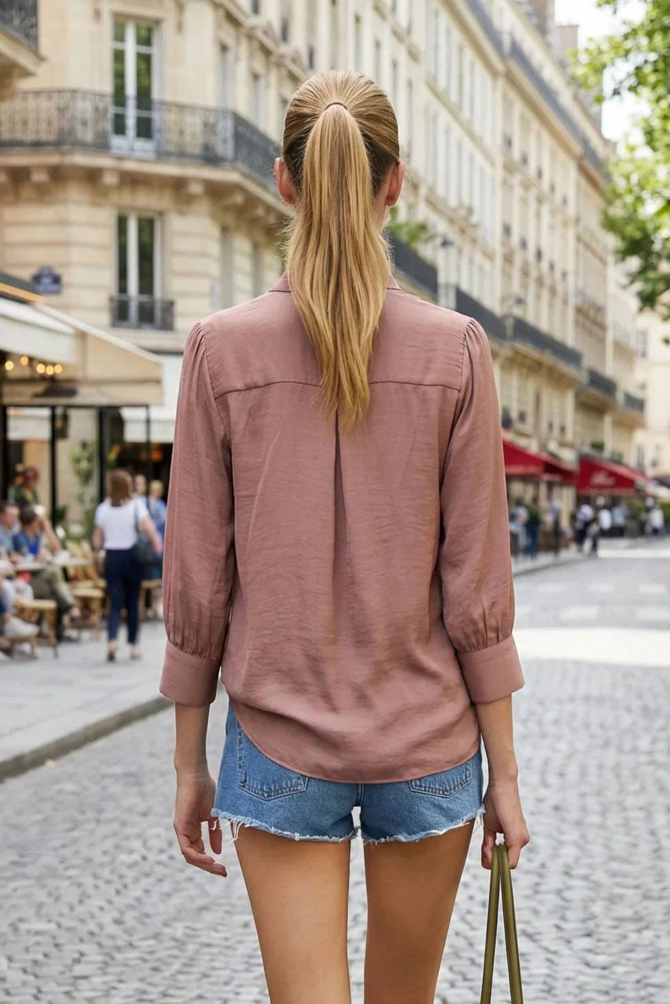 Blush Yoke Embroidered Blouse