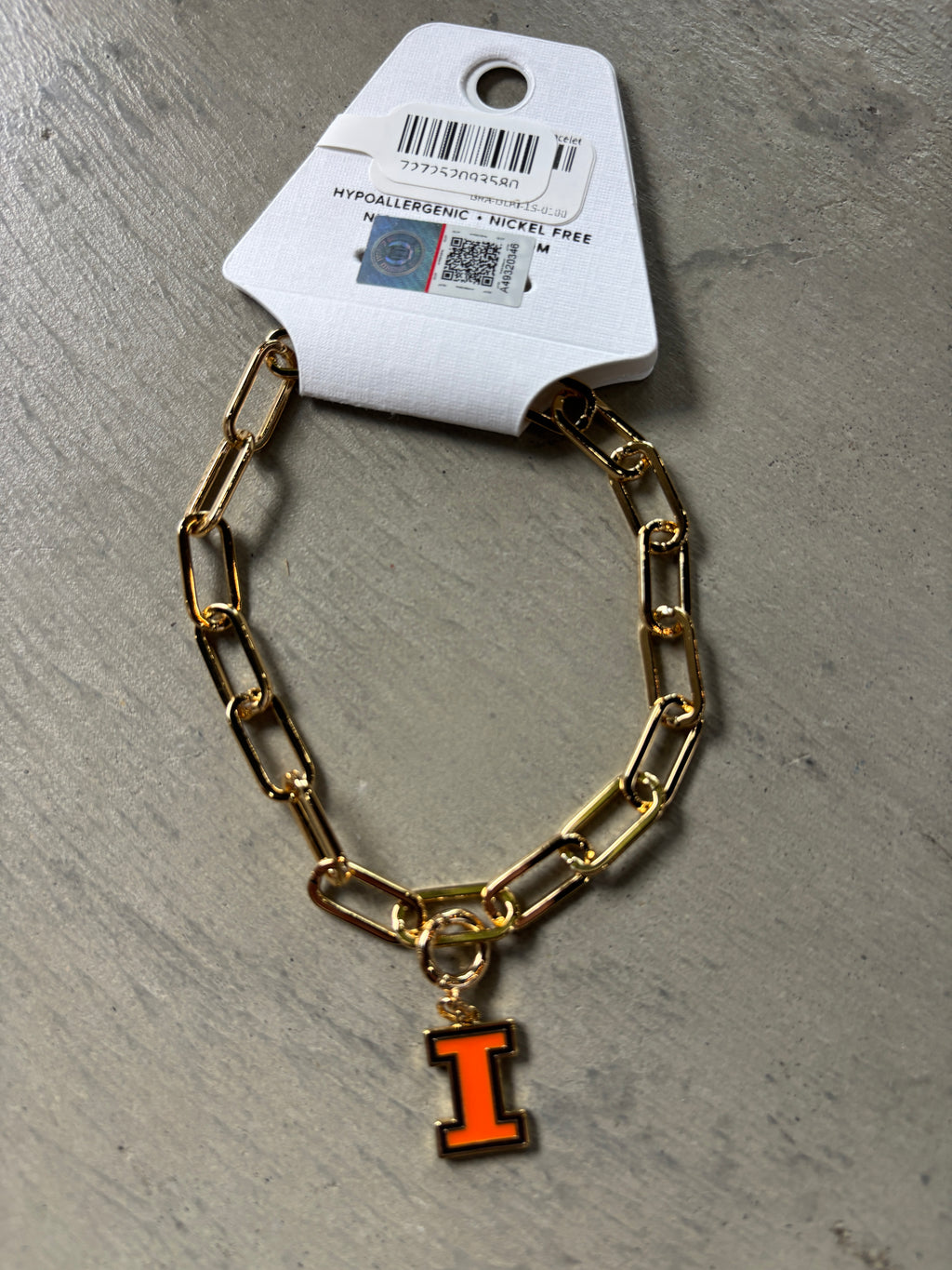 University of Illinois Charm Bracelet