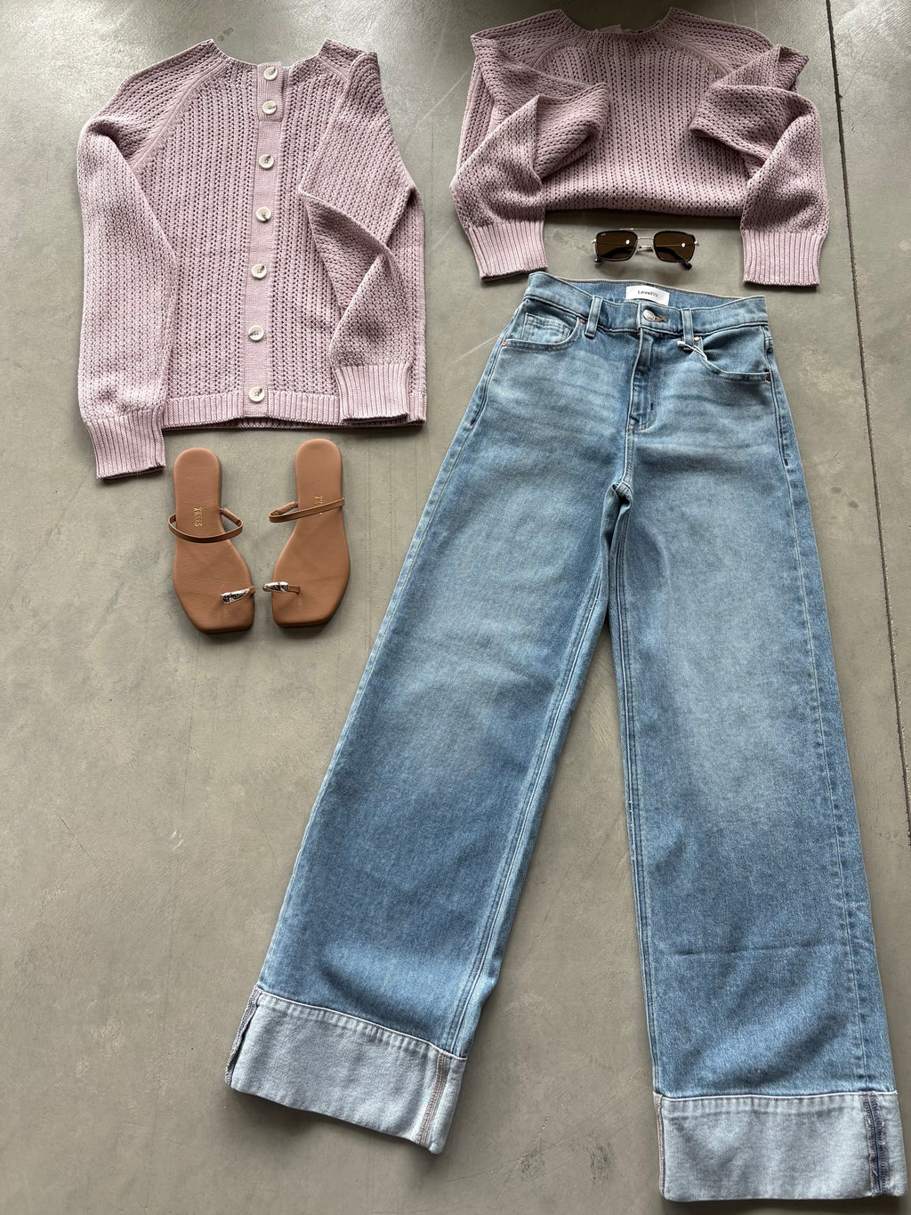 Violet Ice Funnel Neck Sweater