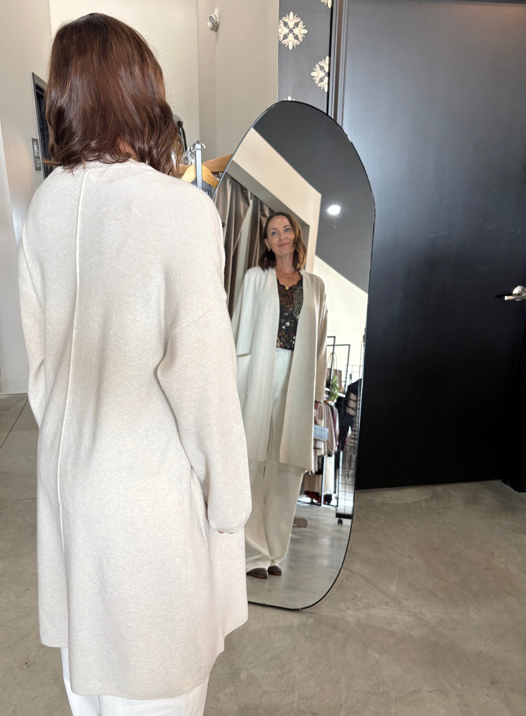 Blake Heather Cream Open Jacket