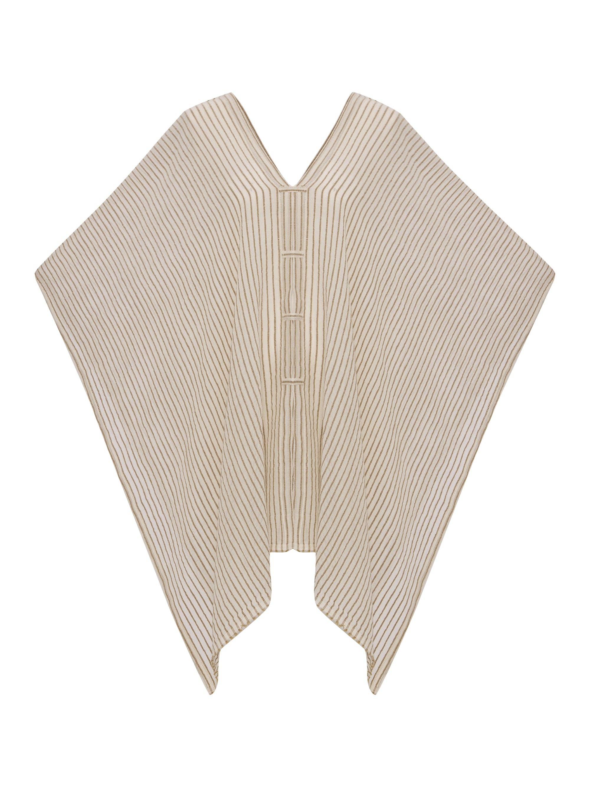 Ava Kimono Khaki Green Stripes