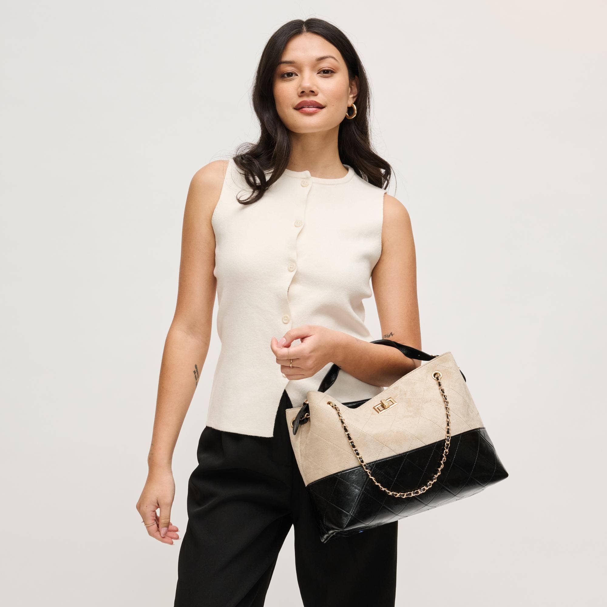 Stone Black Eliana Tote