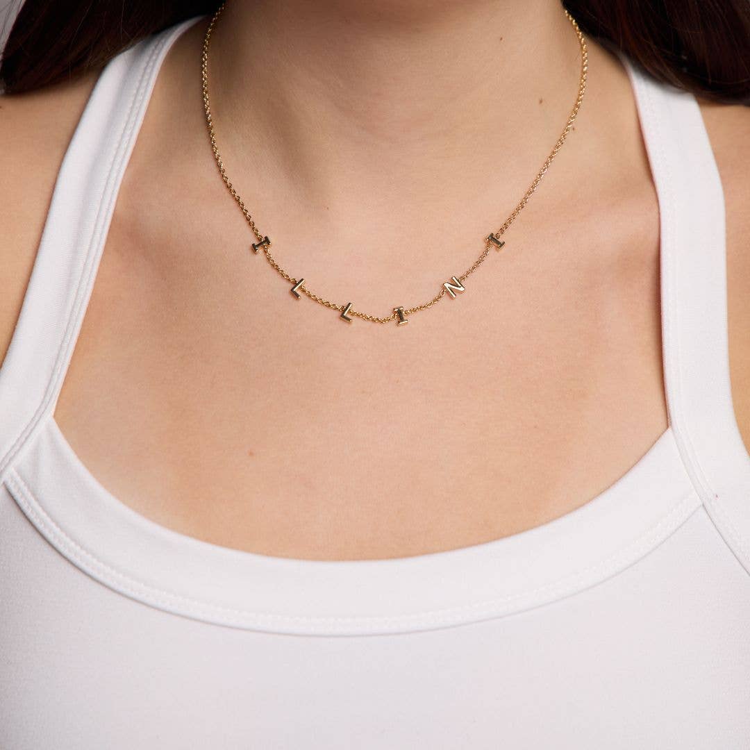 University of Illinois "ILLINI" Initial Necklace