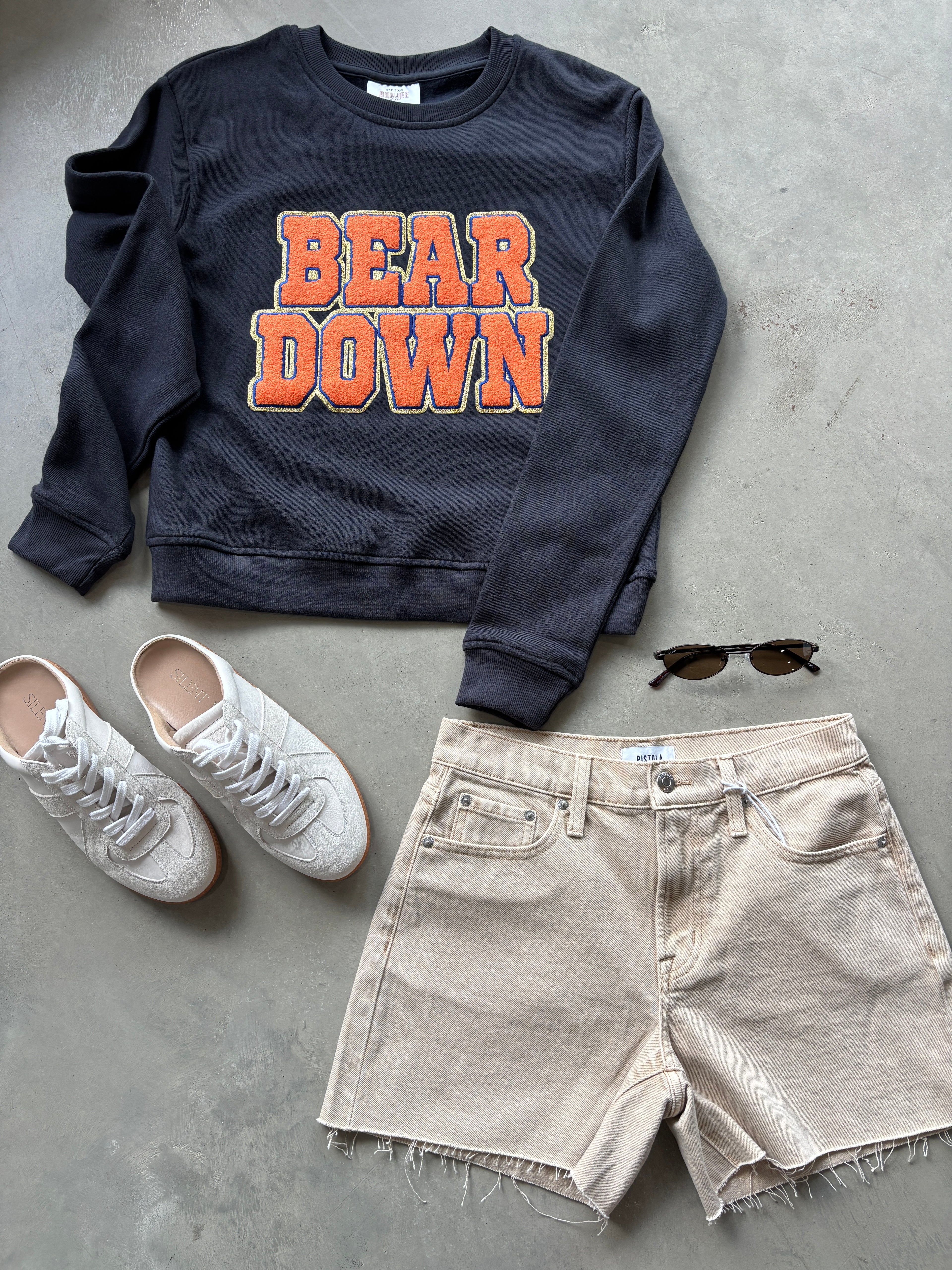 Navy Bear Down Sweatshirt