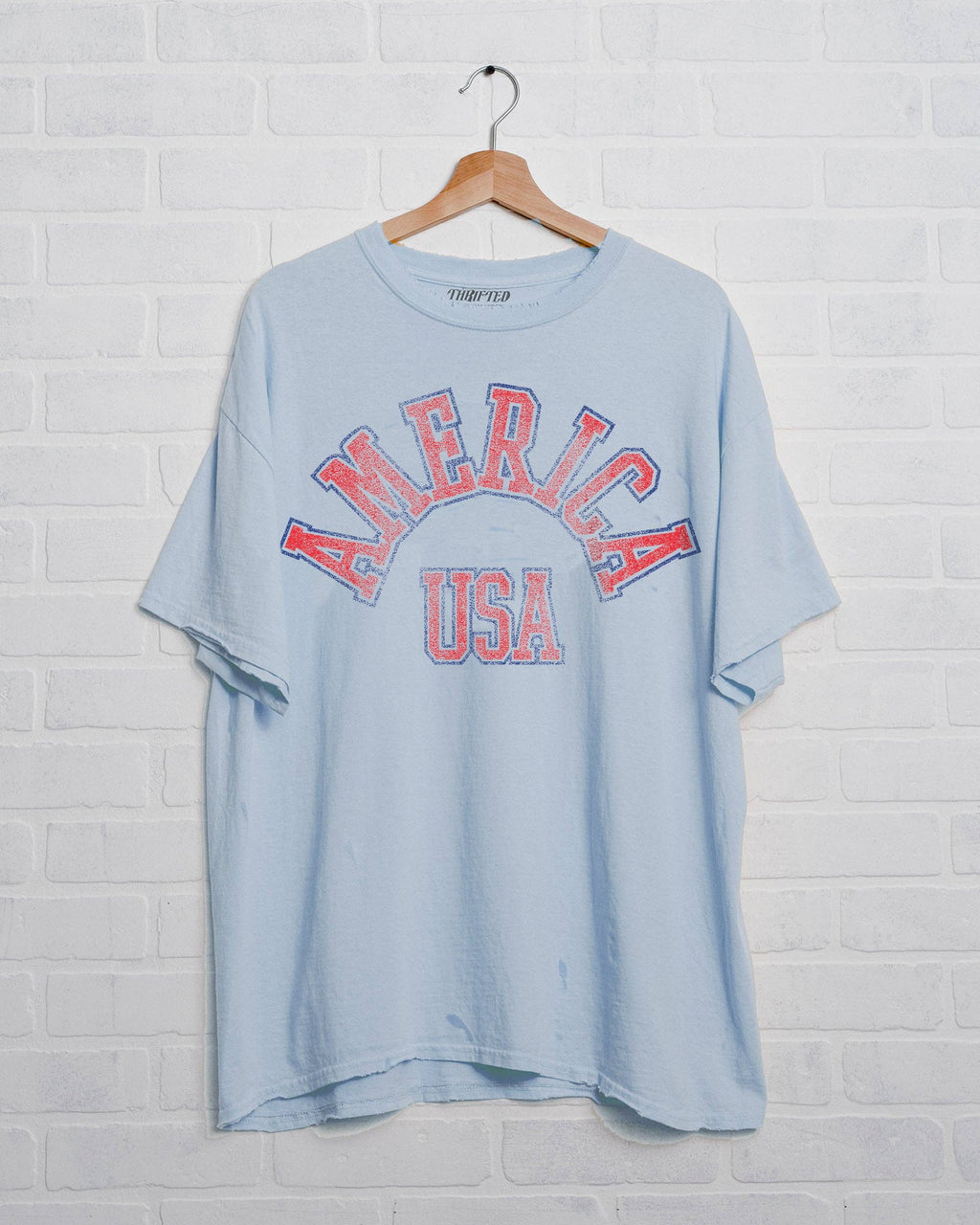 Light Blue America USA T
