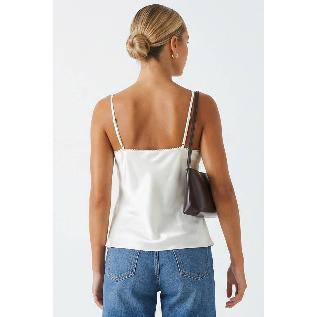 Beige Satin Cami