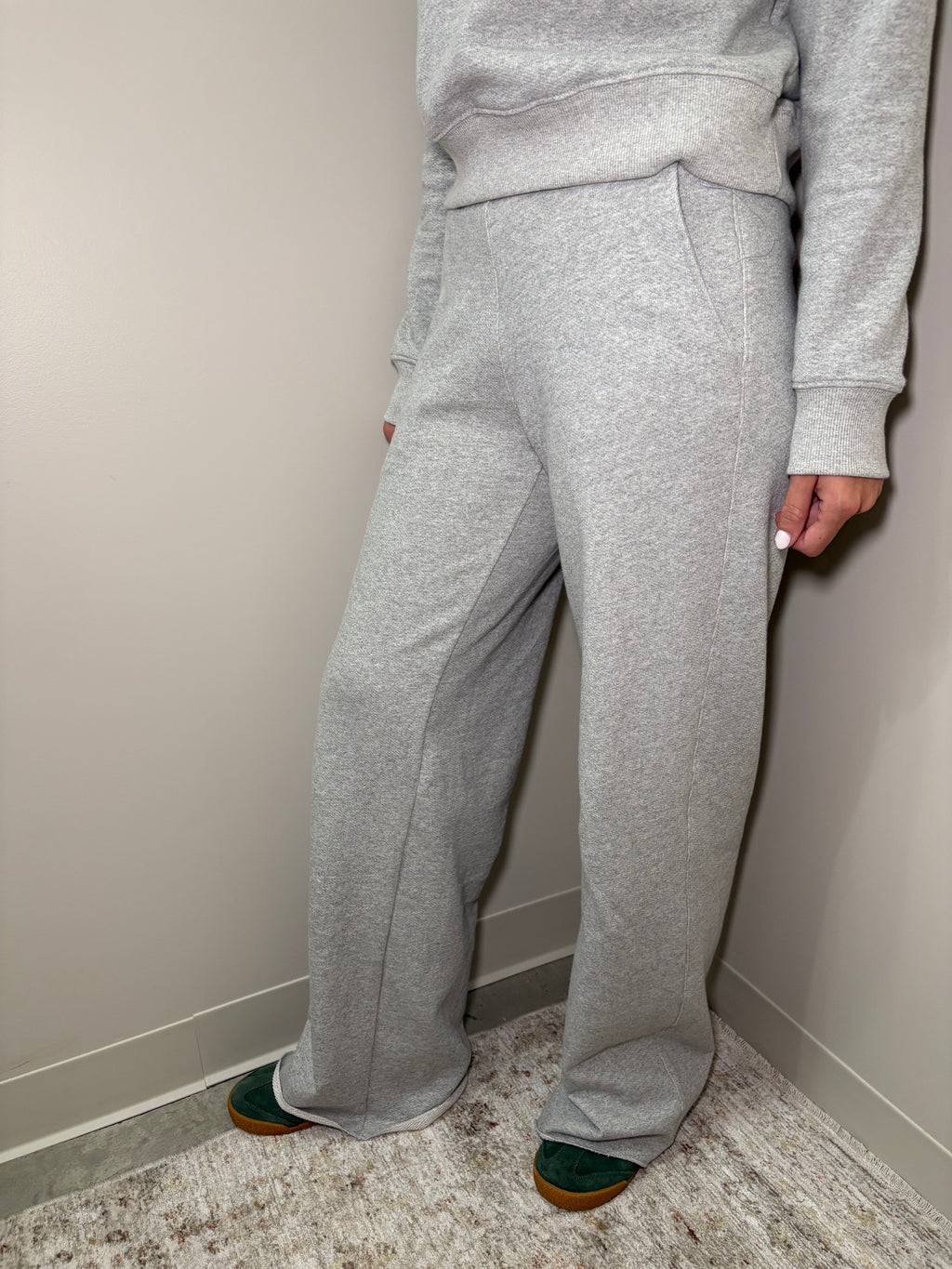 Leni Pull on Pant-Heather Grey