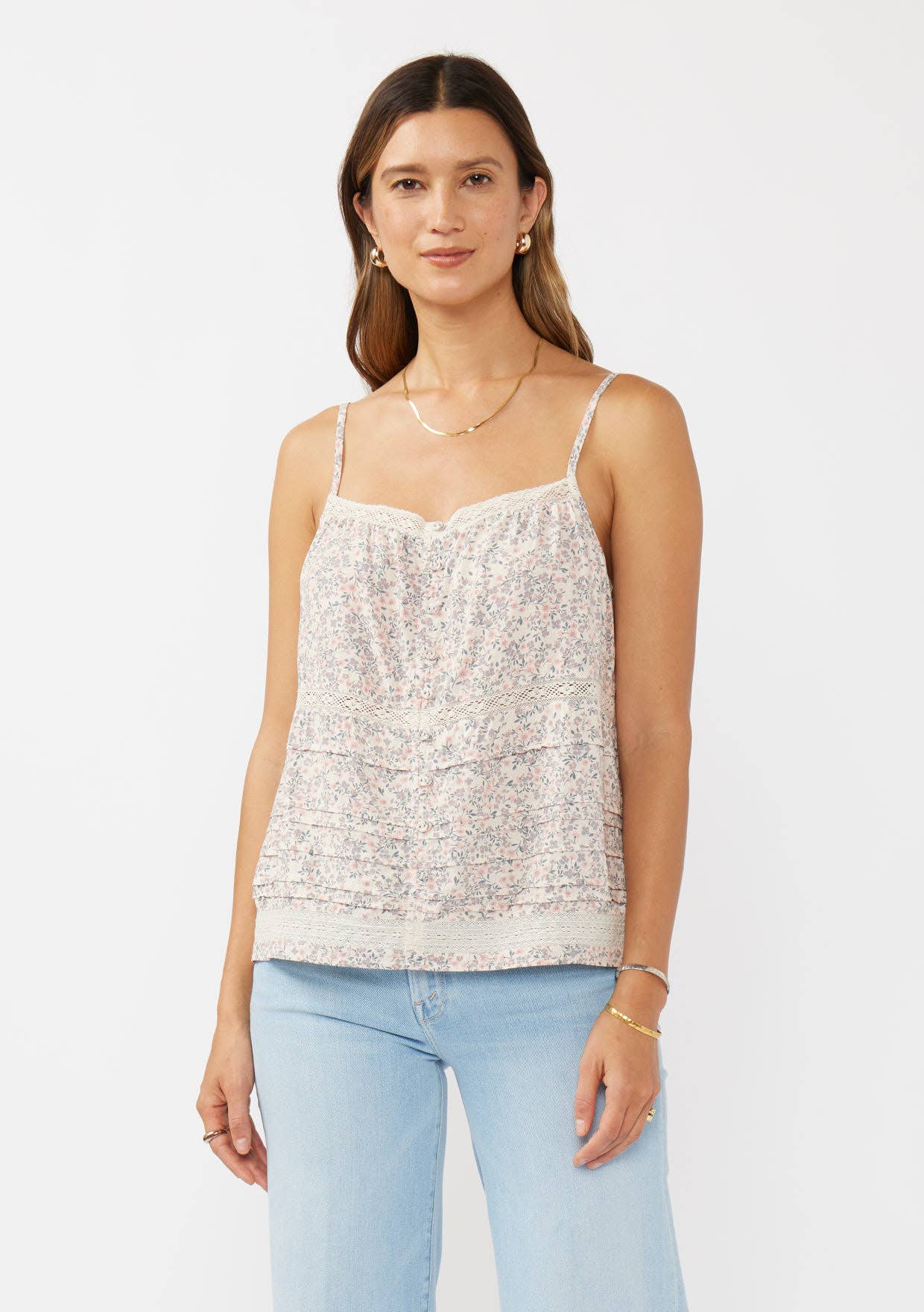 Floral Spaghetti Tank