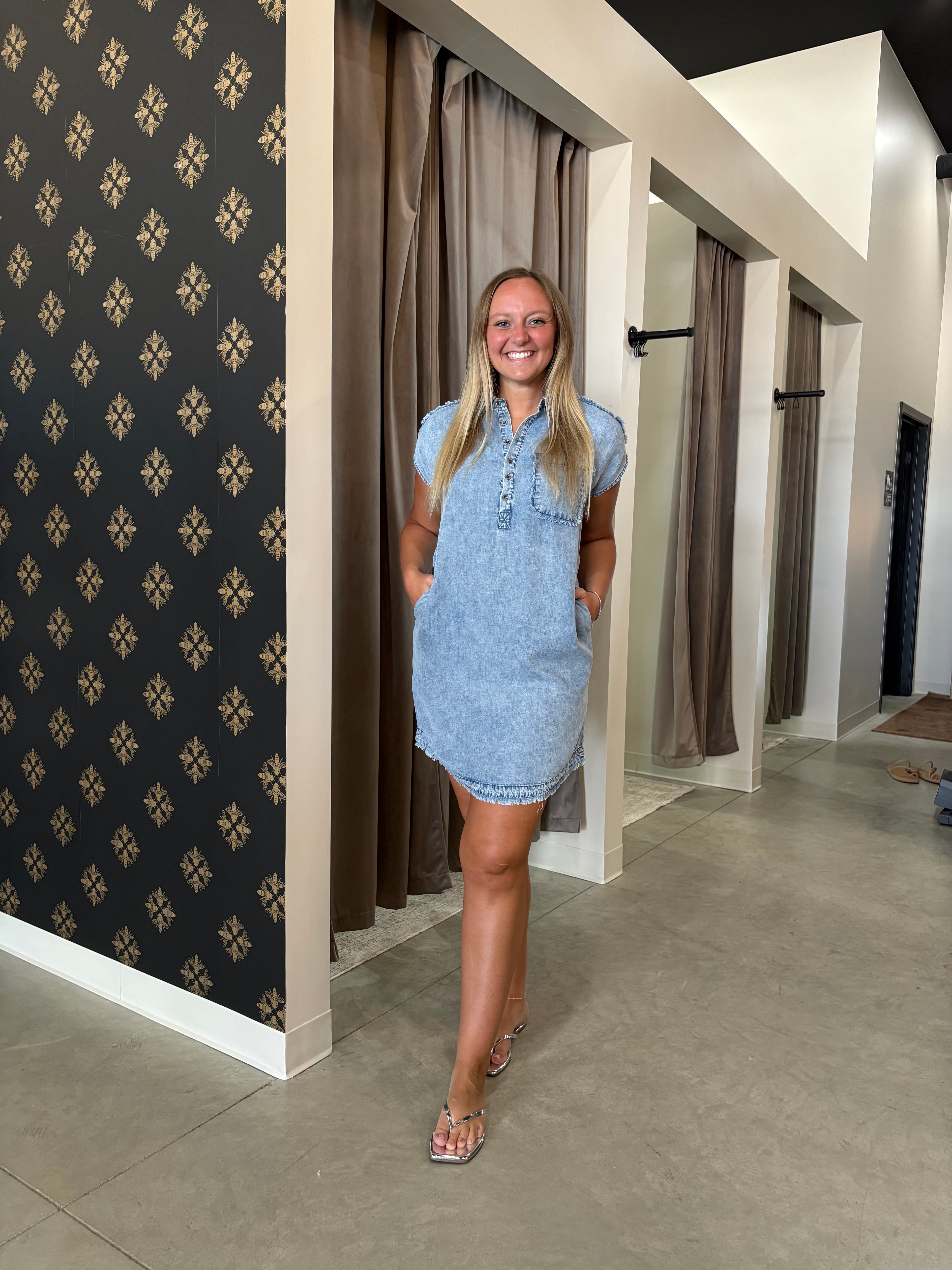 Tencel Denim Mini Dress