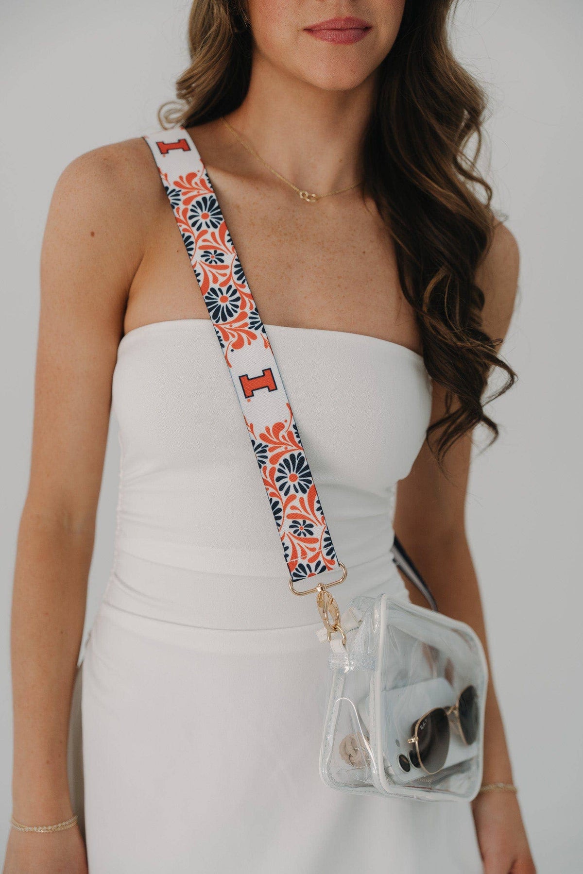 Illinois Fighting Illini Floral Purse Strap – 1.5"