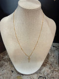 Hand Sculpted Gold Cross