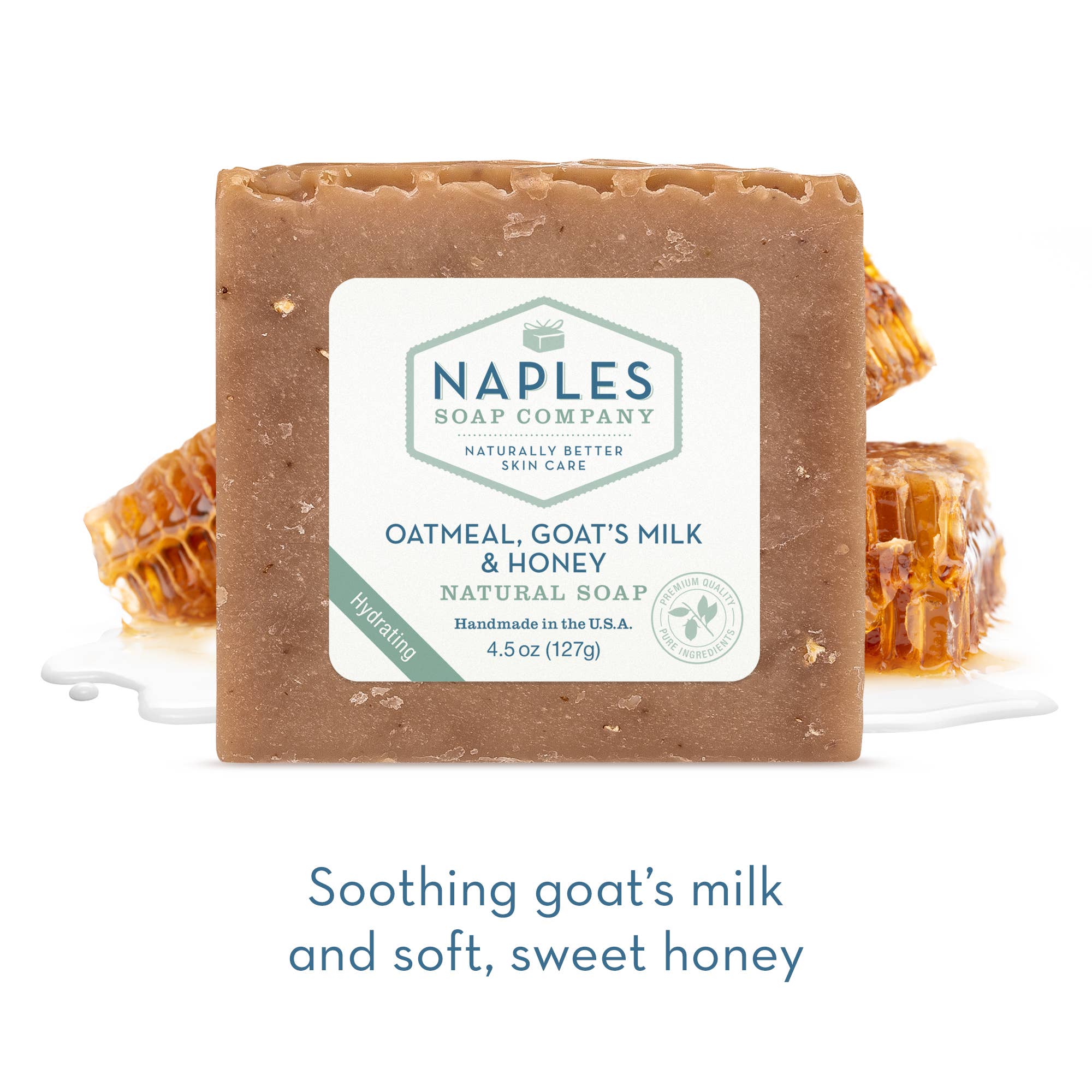 Oatmeal Goats Milk and Honey Natural Soap for Face and Body