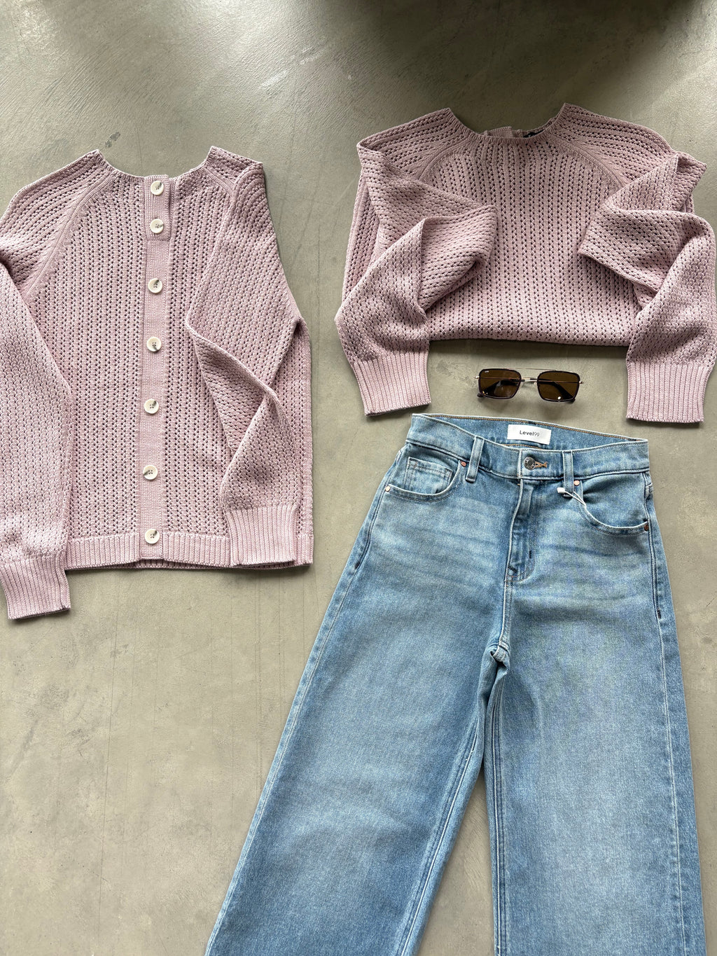 Violet Ice Funnel Neck Sweater