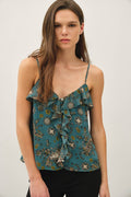 Paisley Ruffled Top
