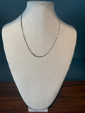 Mila White Gold Herringbone Necklace