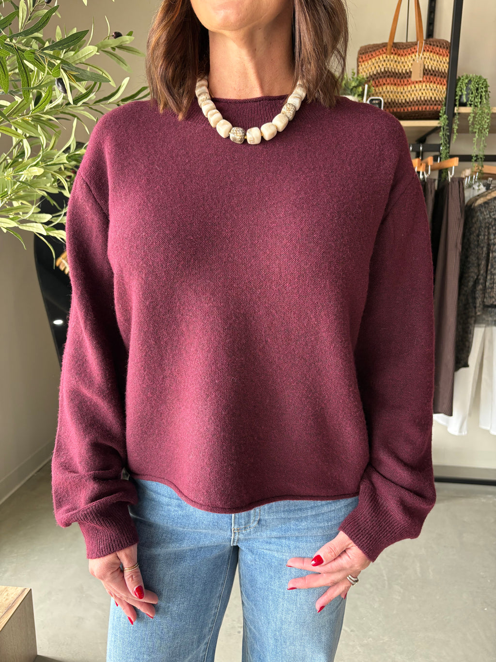Wanda Fig Lightweight Sweater