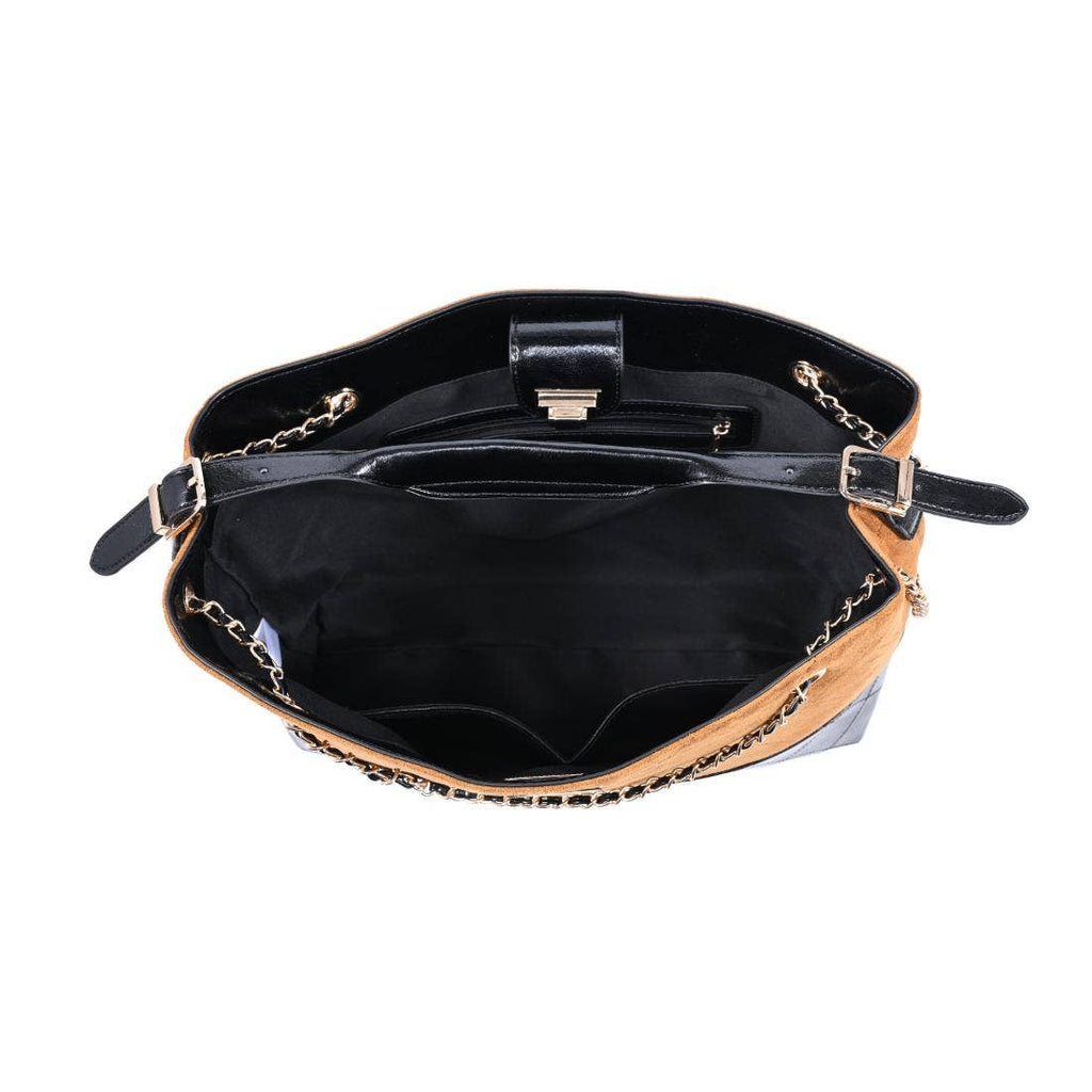 Tan Black Eliana Tote
