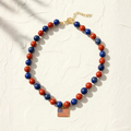 America Multi Blue/Red Necklace