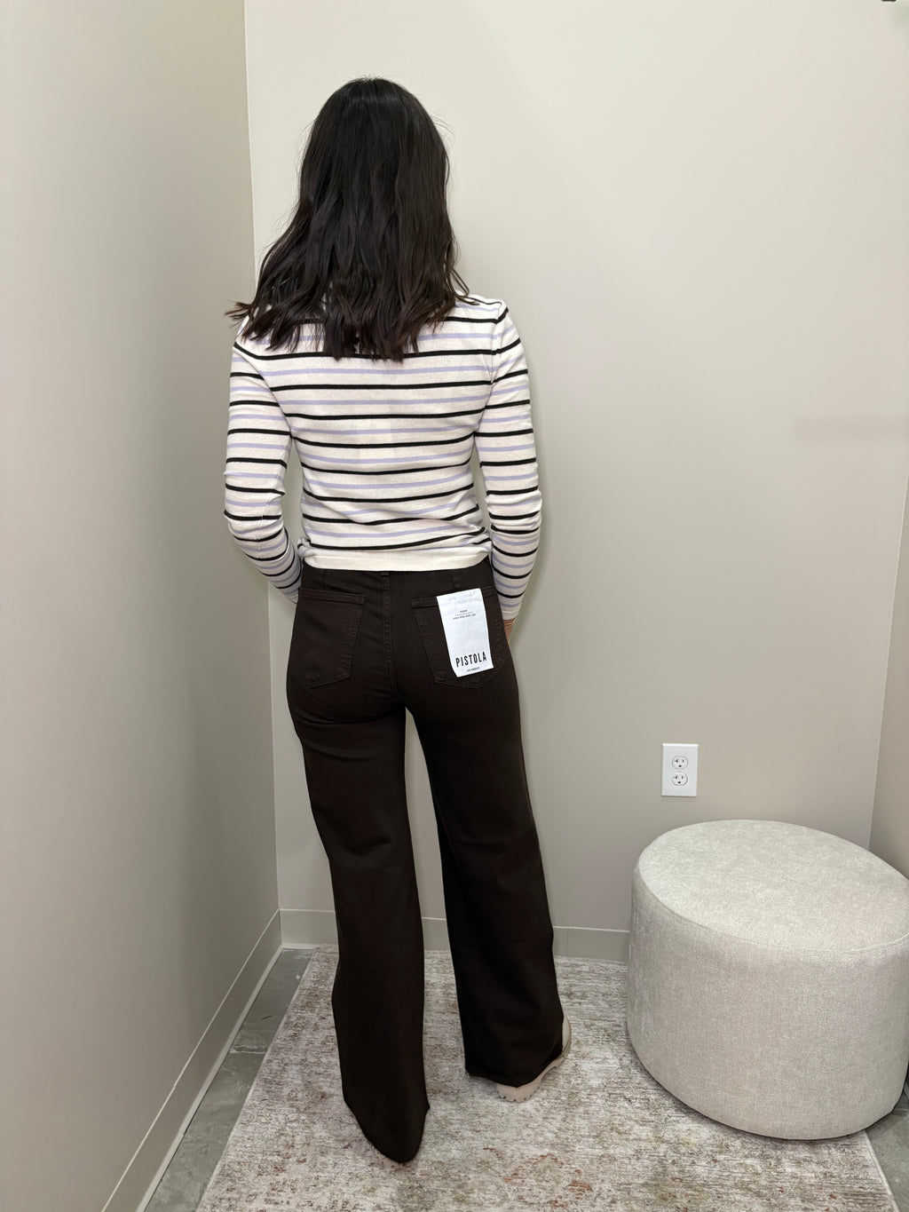 Penny High Rise Mocha Wide Leg