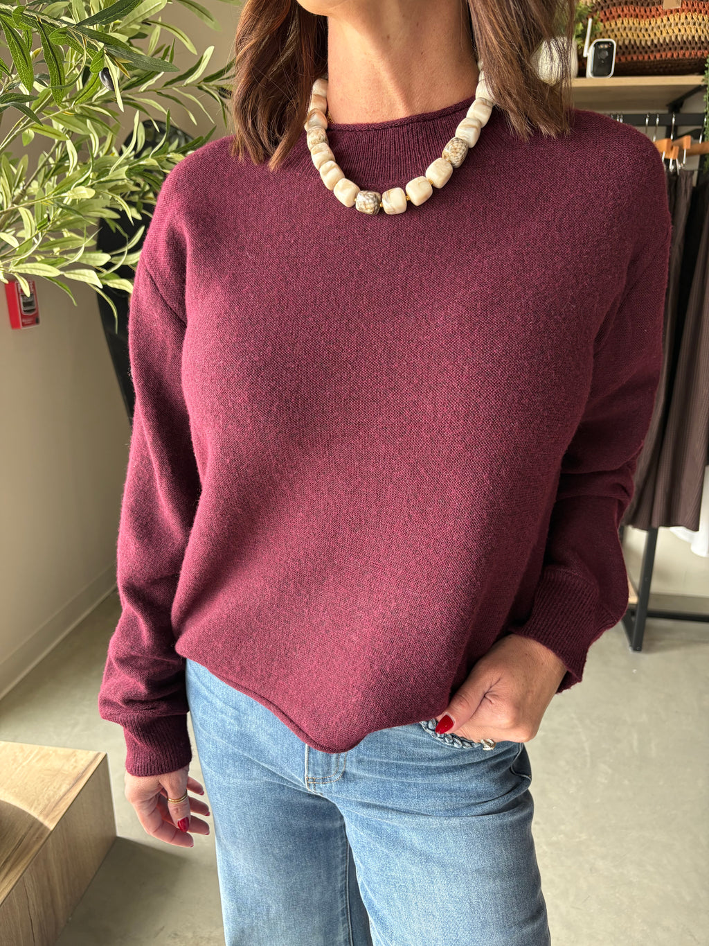 Wanda Fig Lightweight Sweater