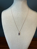 Lili Mini White Gold Tag Necklace