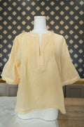 Butter Yellow Split Neck