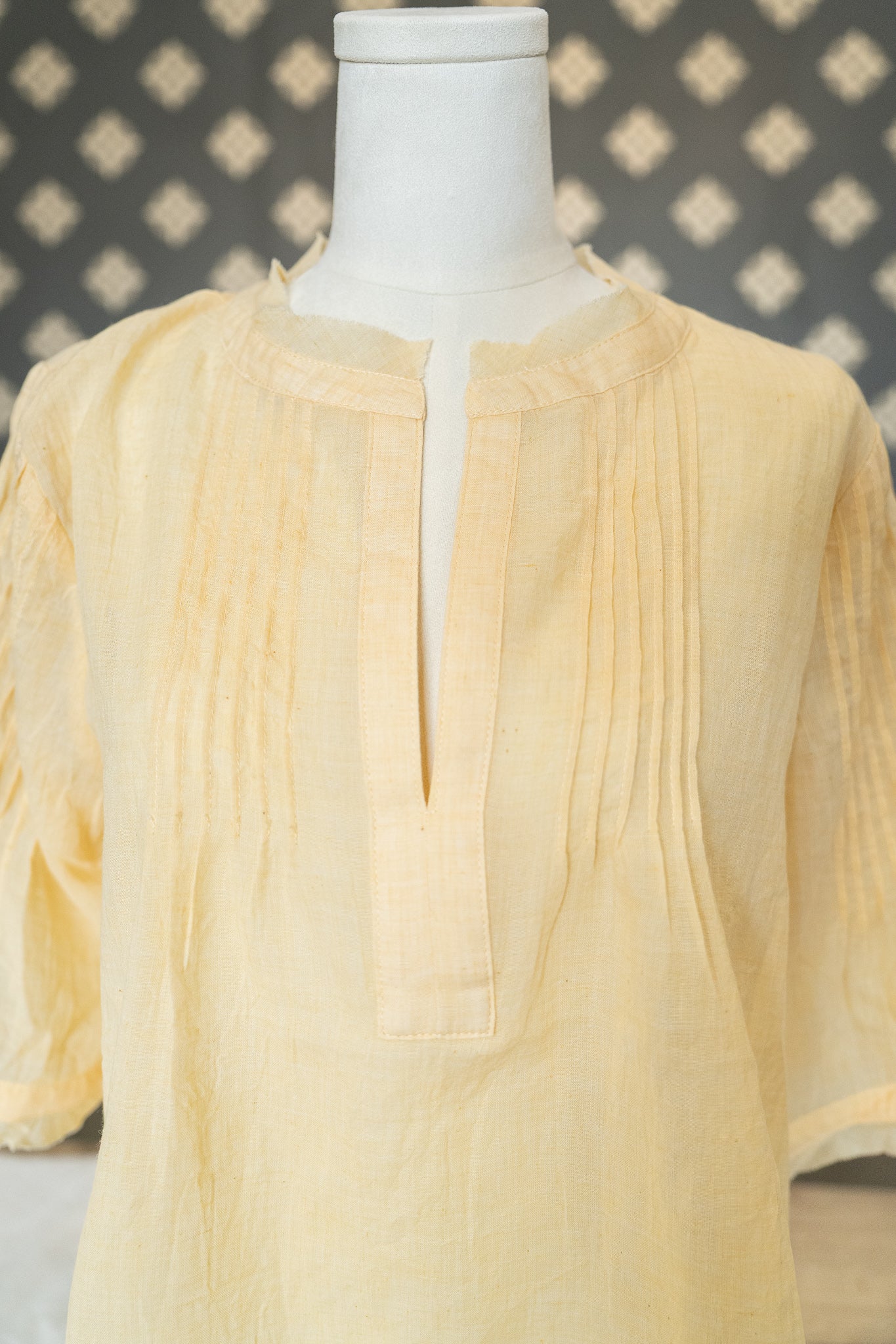 Butter Yellow Split Neck