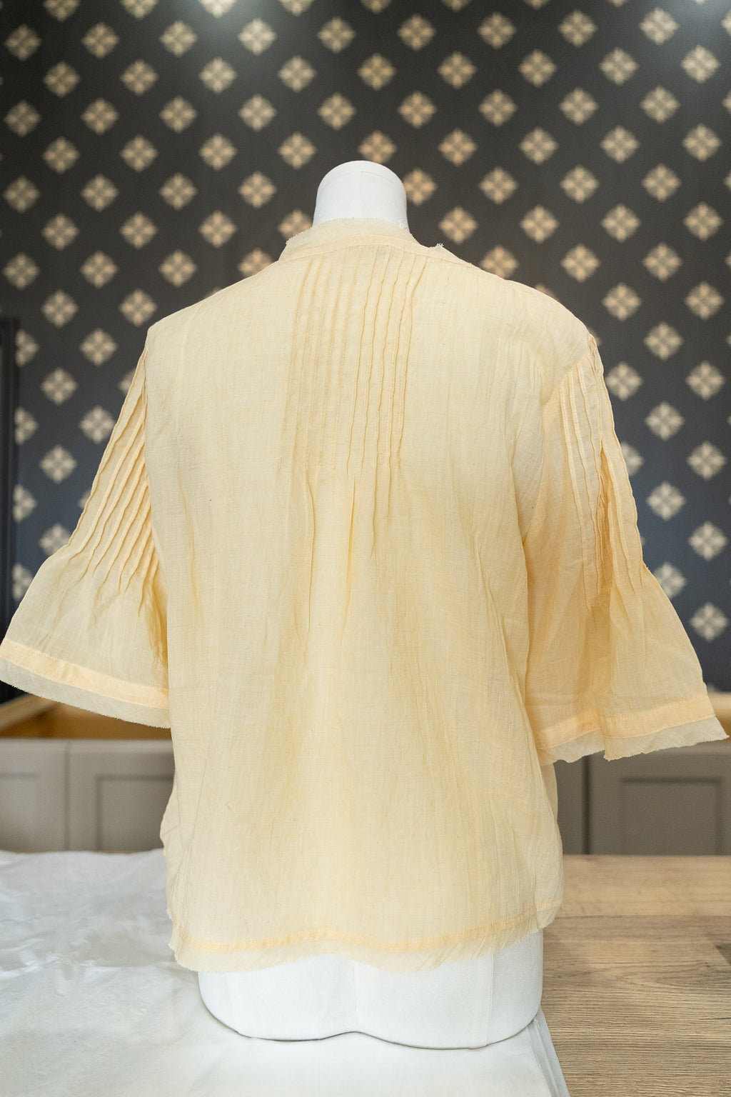 Butter Yellow Split Neck