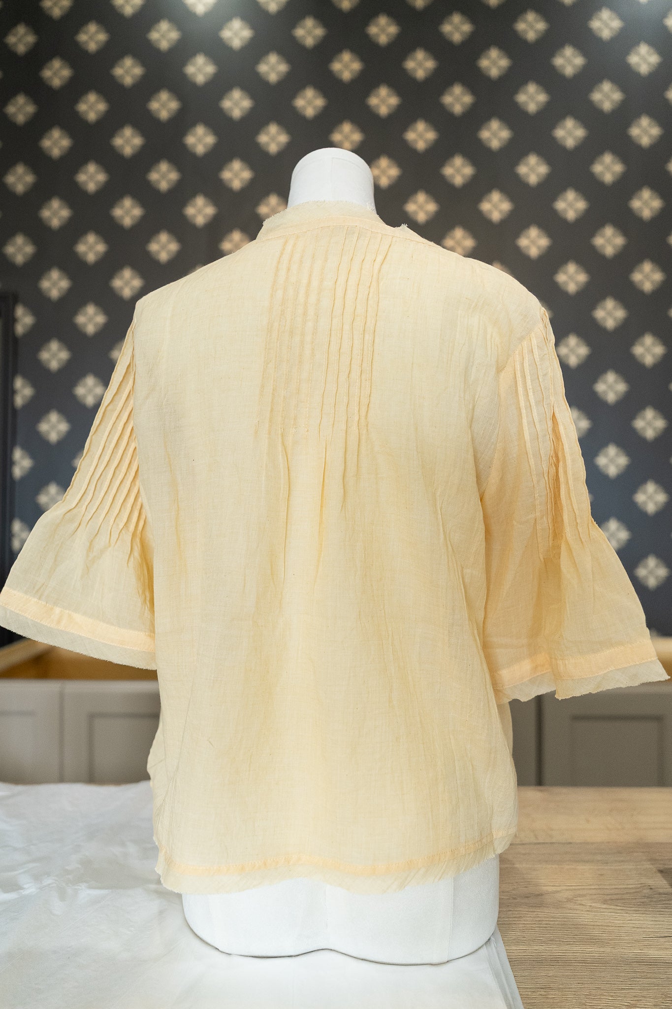 Butter Yellow Split Neck