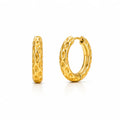 Blakely Hammered Mini Hoop