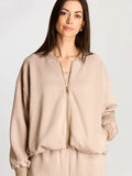 Classic Taupe Bomber Jacket-PCILL