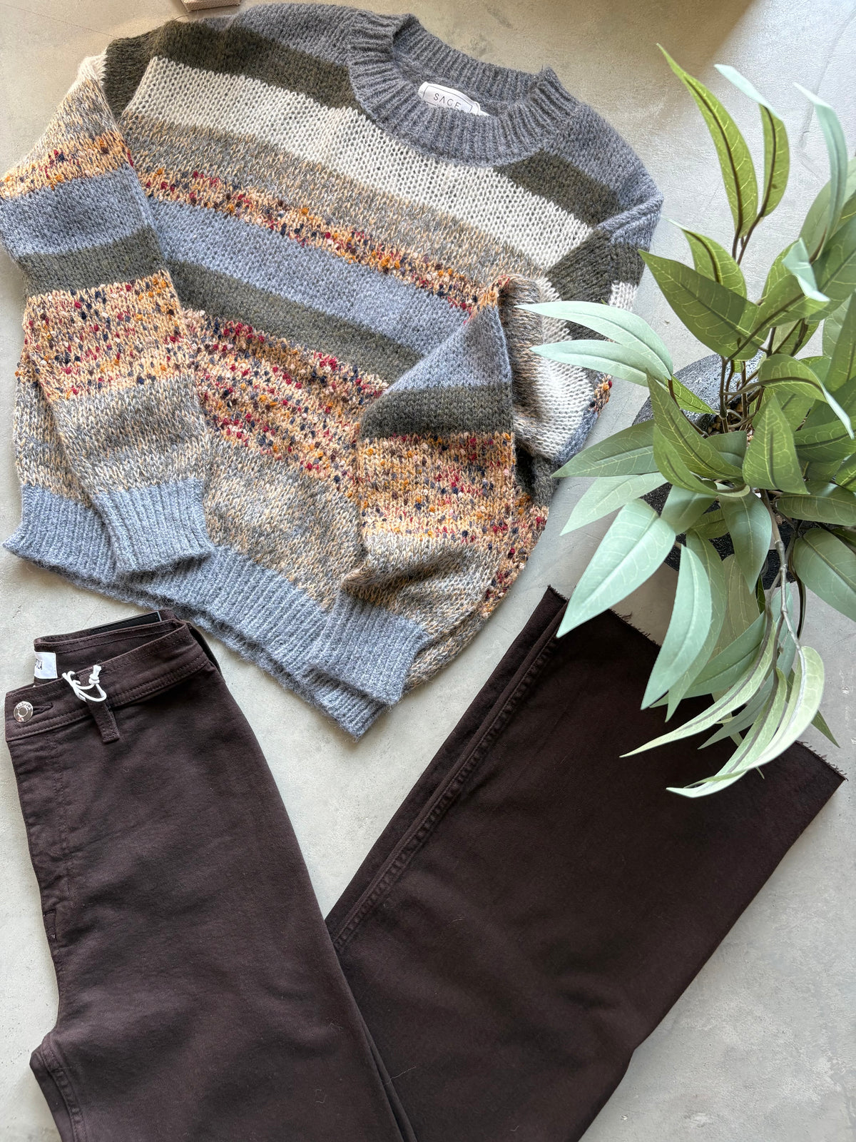 Penny High Rise Mocha Wide Leg