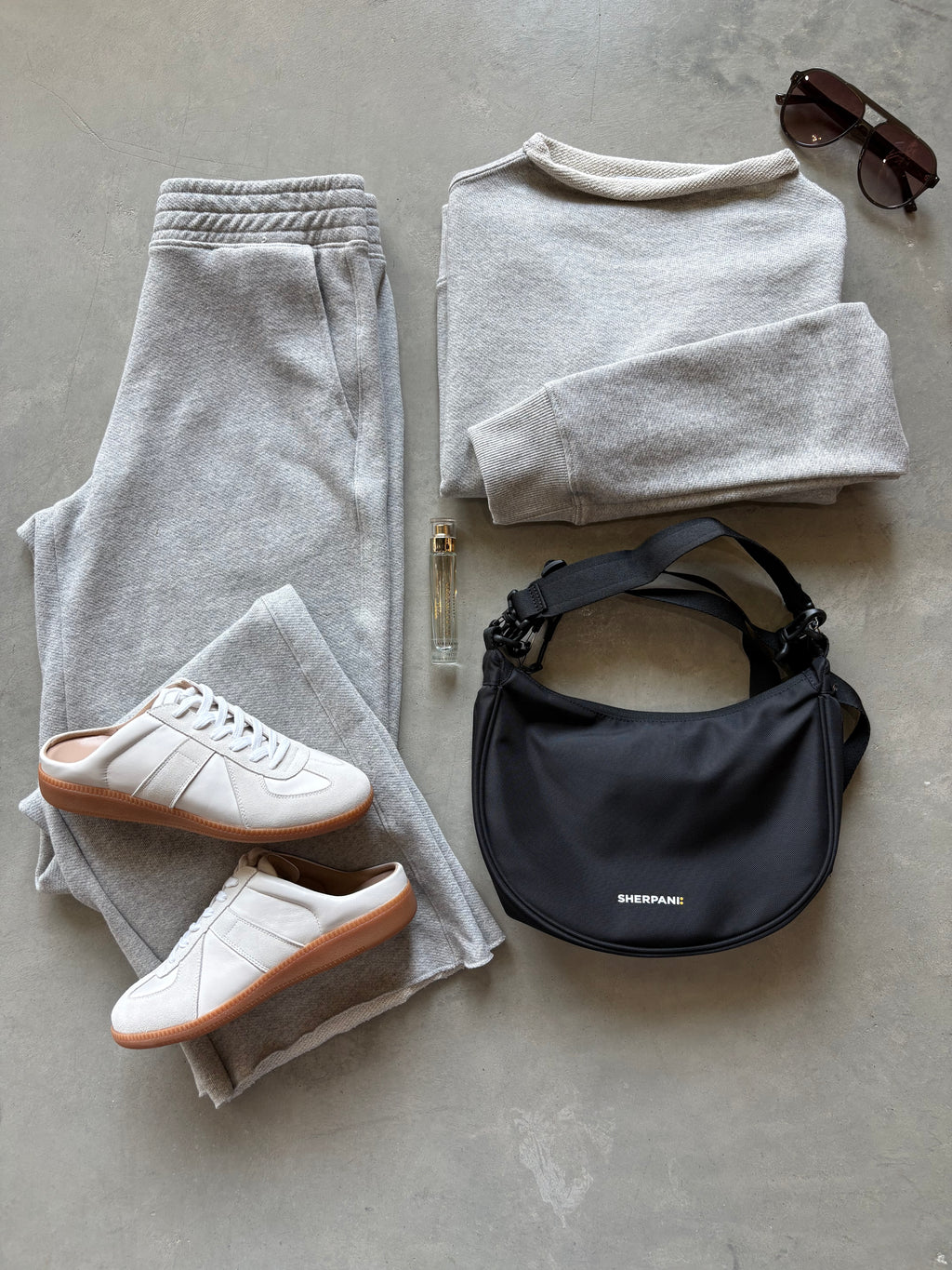 Arden Mock Neck Sweatshirt-Heather Grey