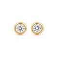 Cateana Bezel Stud Earring